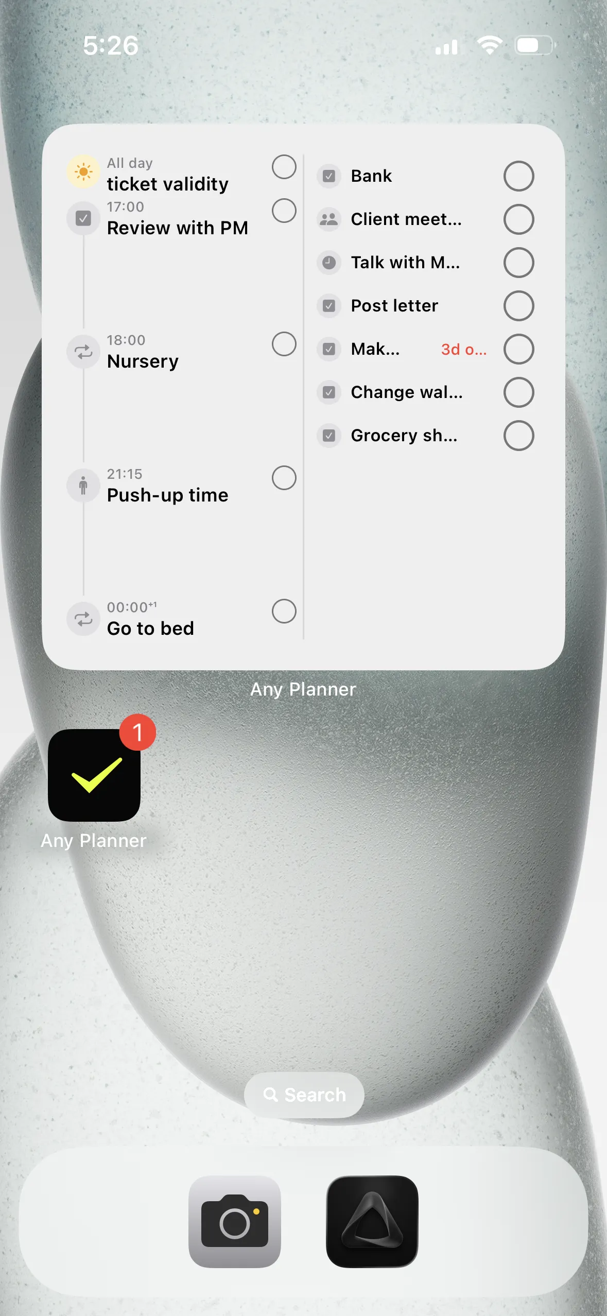 Choose a style & tap