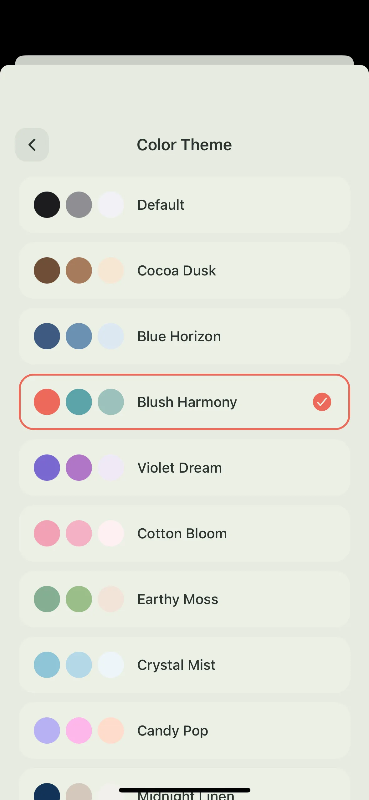 Changing Themes