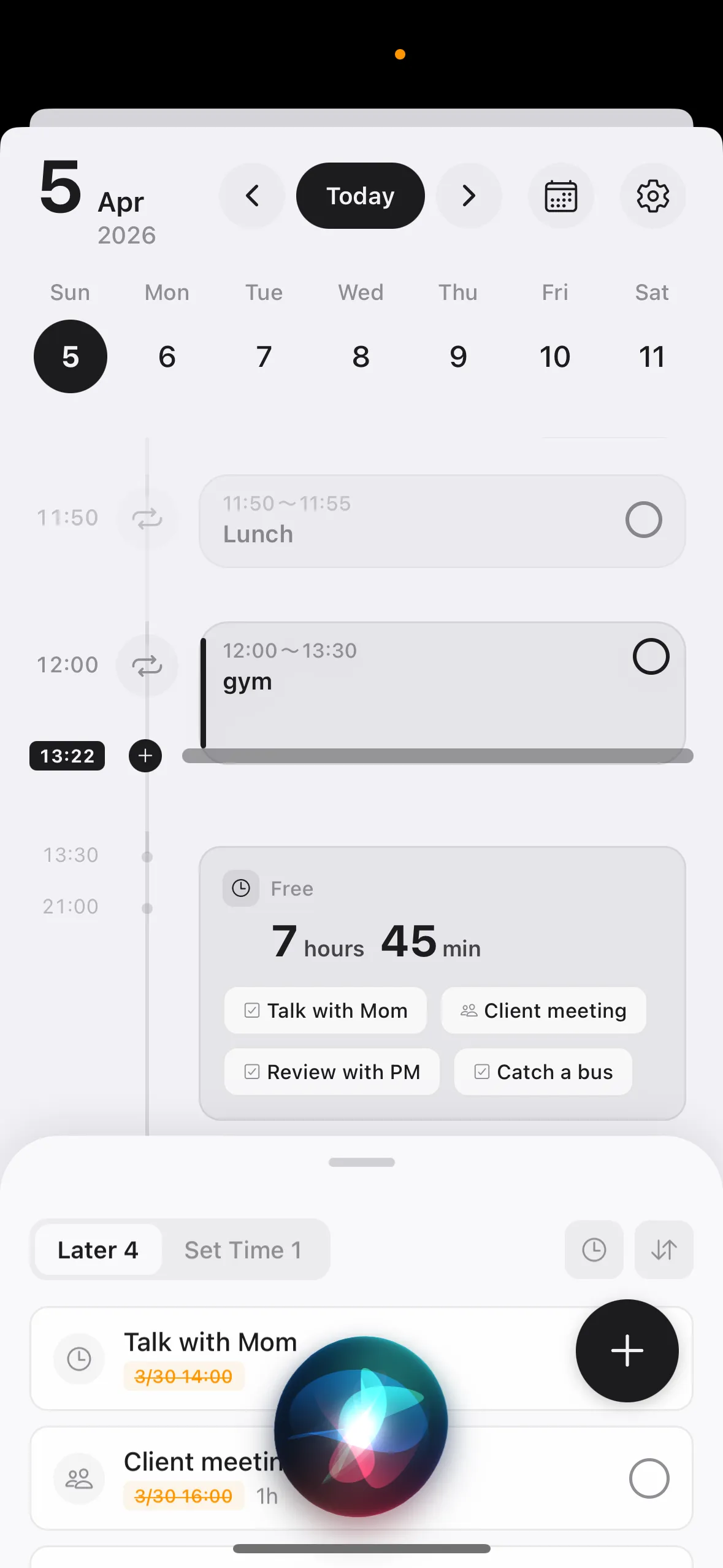 Say "Hey Siri, add a task in Any Planner"