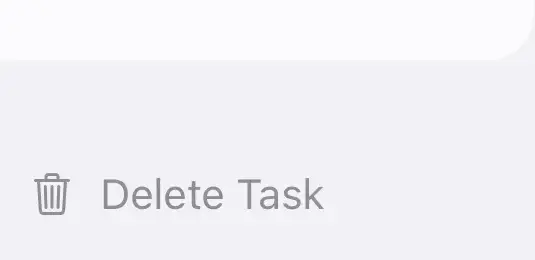 Deleting a Task